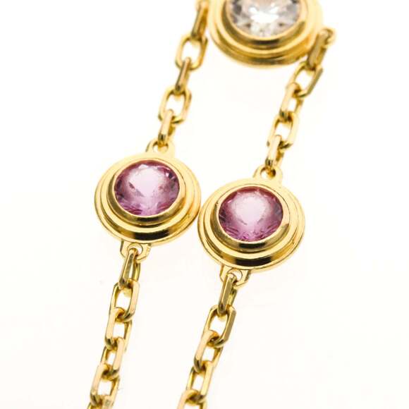Cartier D'Amour Diamond And Pink Sapphire Bracelet Pink Gold (18K) Diamond,Sa... - Picture 6 of 12